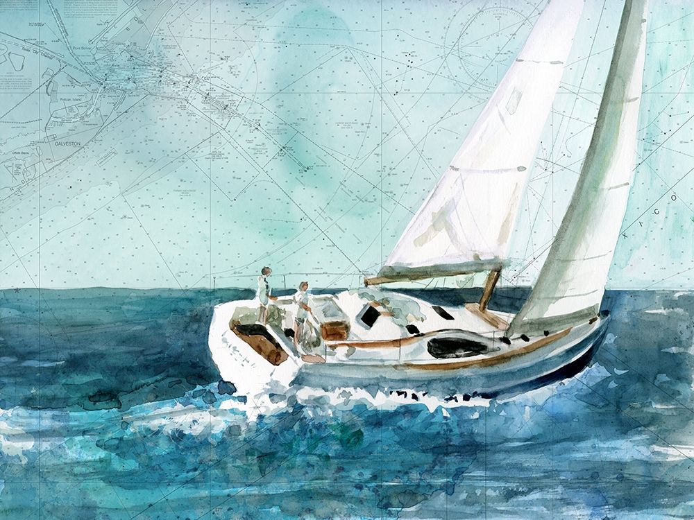 Coastal Sail art print by Carol Robinson for $57.95 CAD