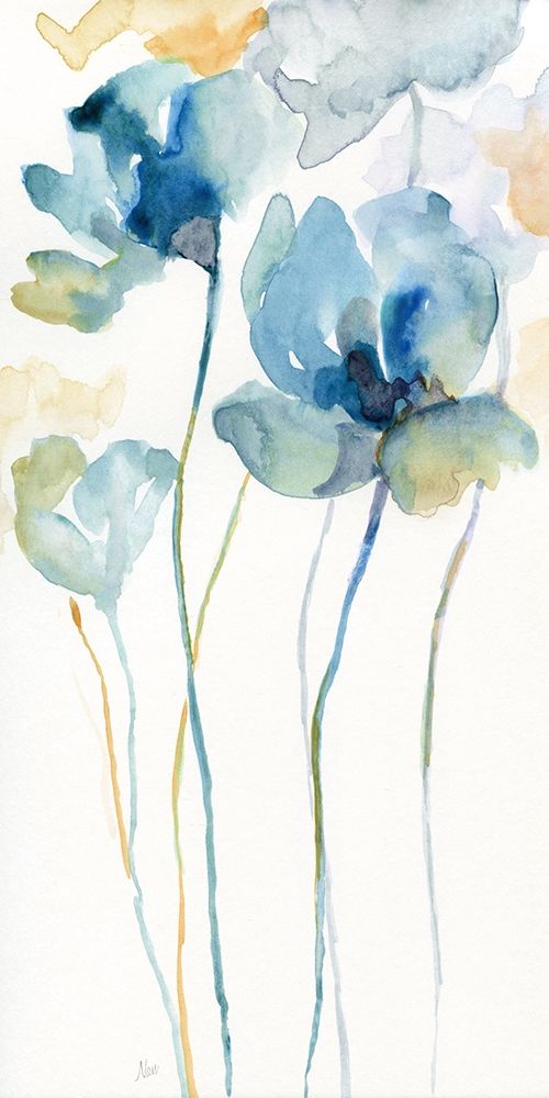 Wildflower Blues II art print by Nan for $57.95 CAD