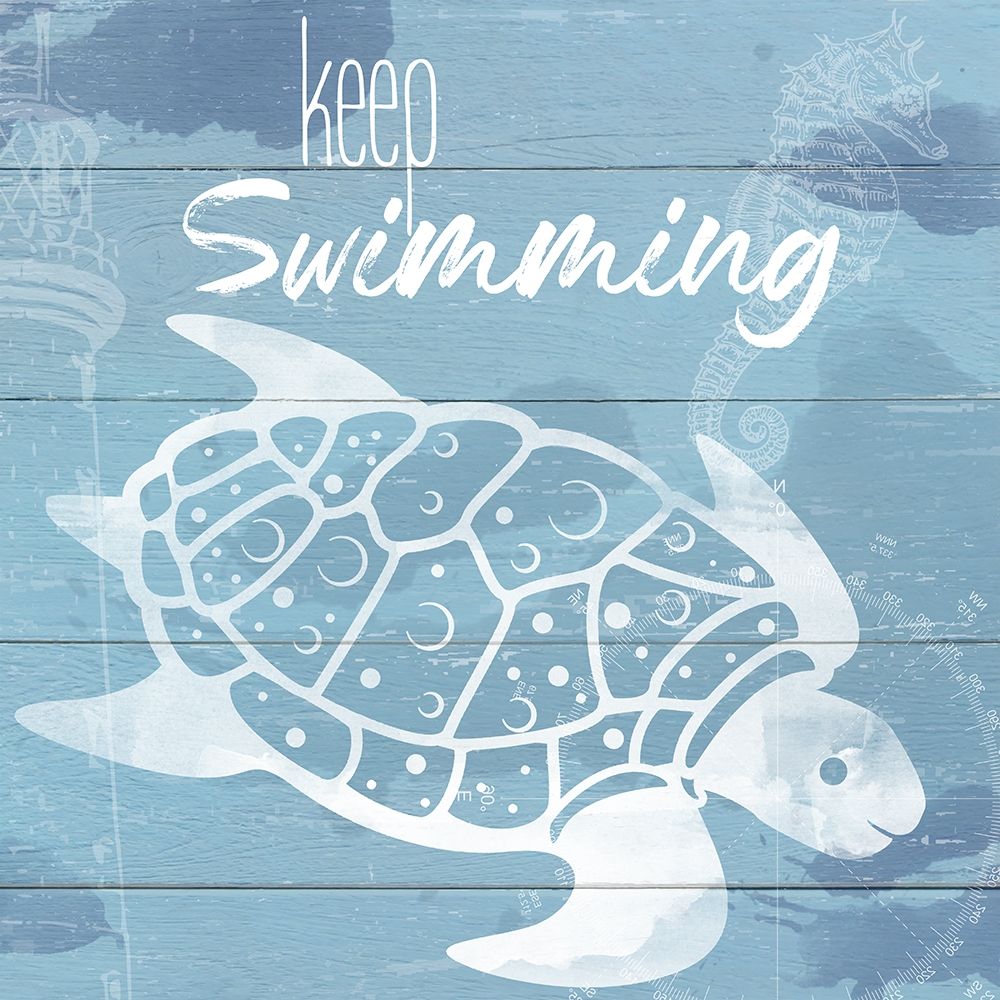 Keep Swimming art print by Daniela Santiago for $57.95 CAD
