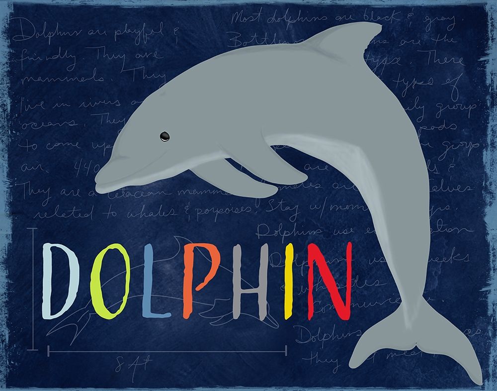 Dolphin art print by Daniela Santiago for $57.95 CAD