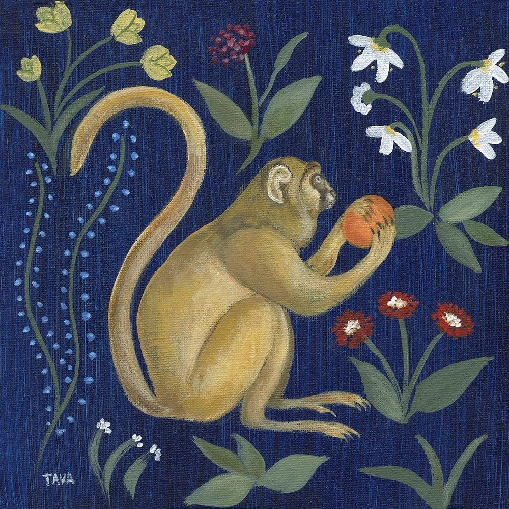 Venezia Garden Monkey I art print by Tava Studios for $57.95 CAD