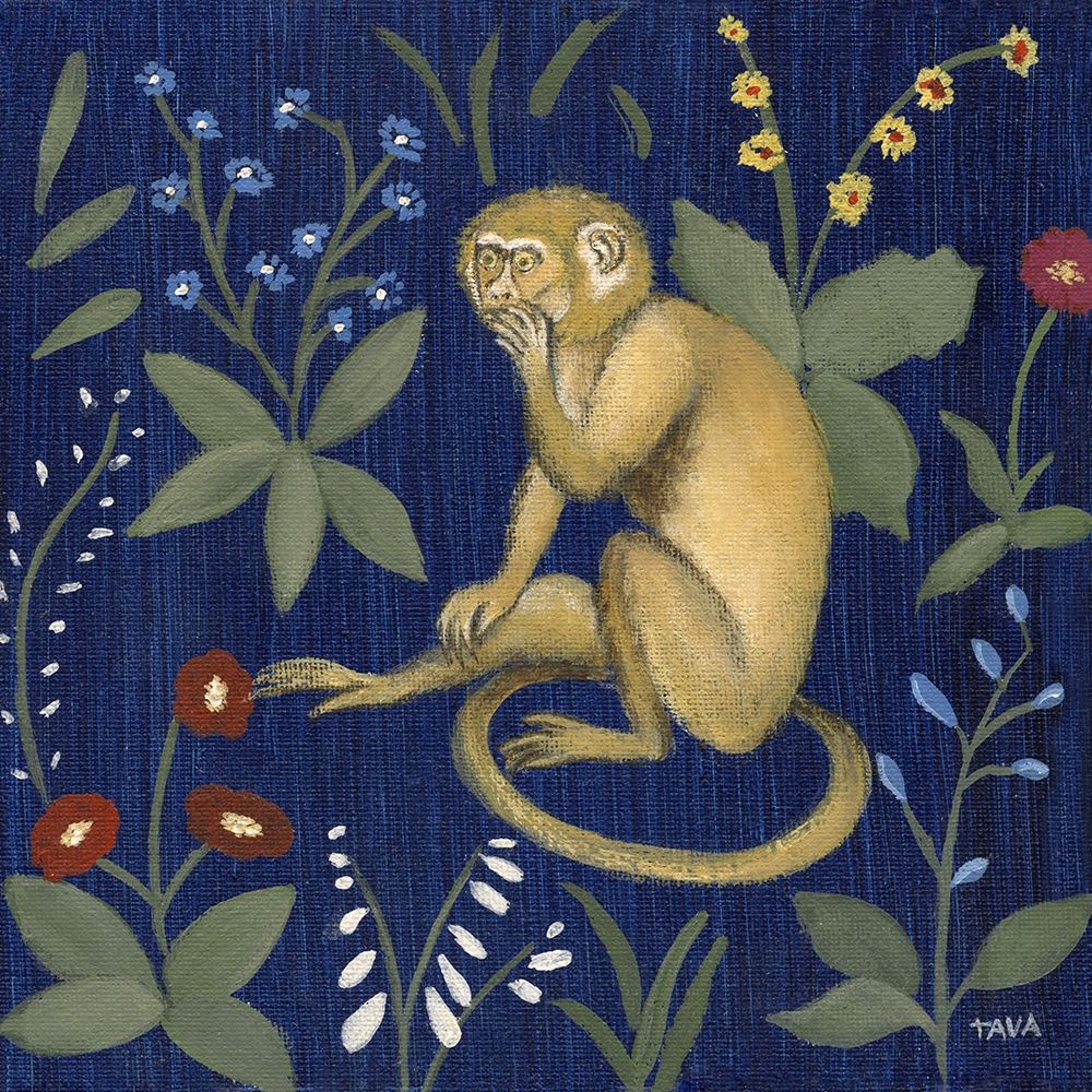 Venezia Garden Monkey III art print by Tava Studios for $57.95 CAD