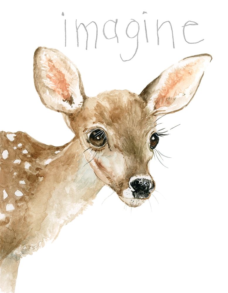 Forest Fur Baby Deer art print by Carol Robinson for $57.95 CAD