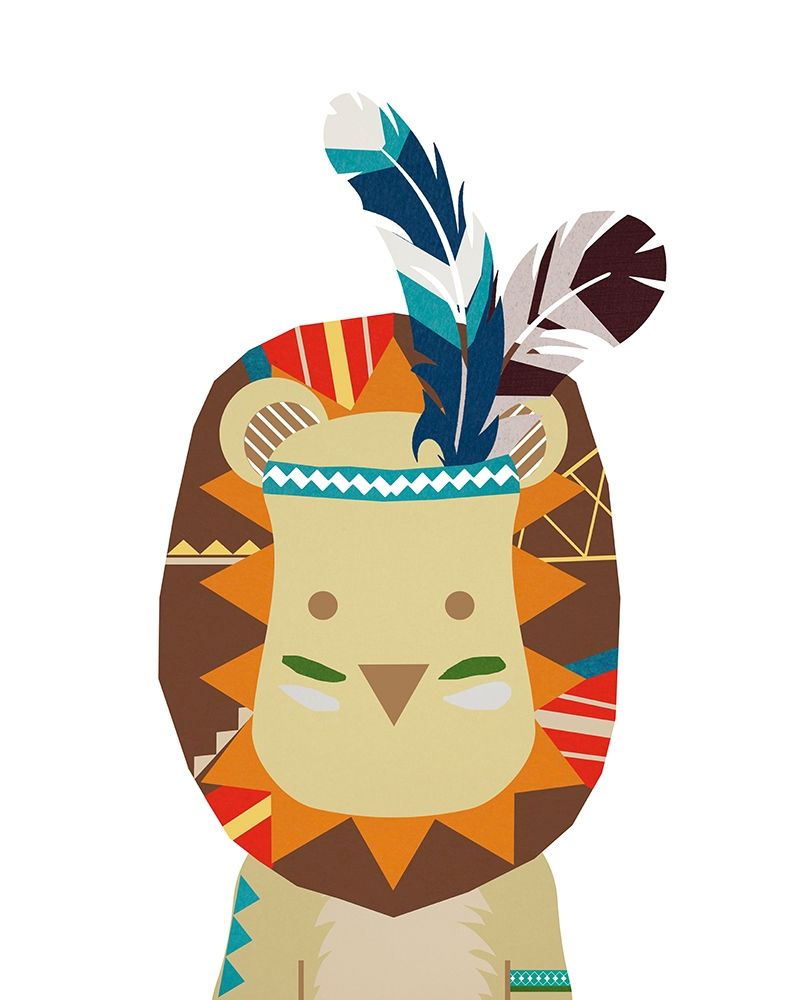 Boho Lion art print by Daniela Santiago for $57.95 CAD