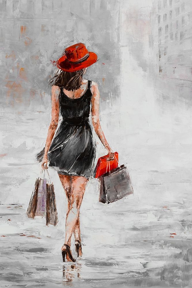 City Shopping I art print by Jolanta Kowalik for $57.95 CAD