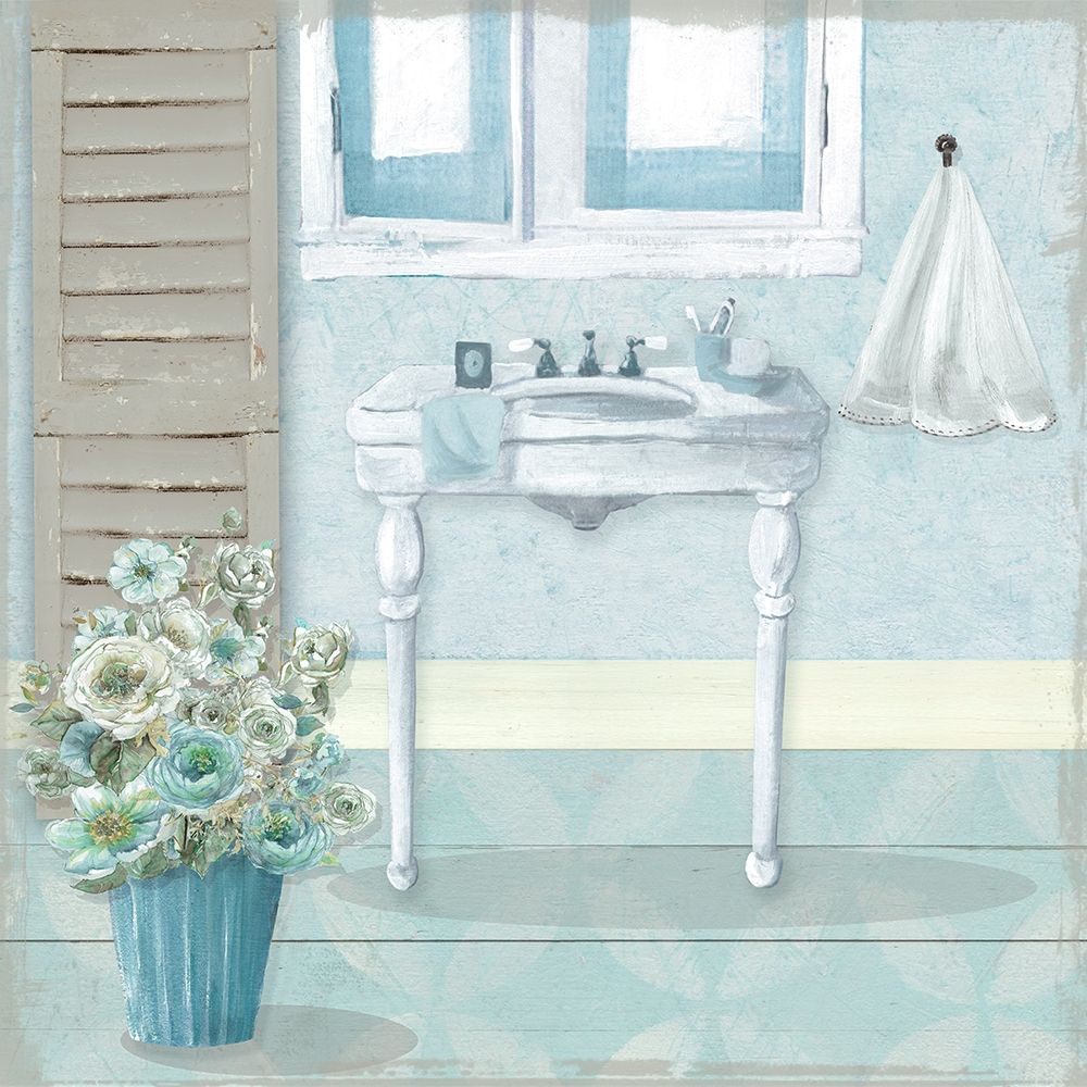 Teal Sink I art print by Carol Robinson for $57.95 CAD