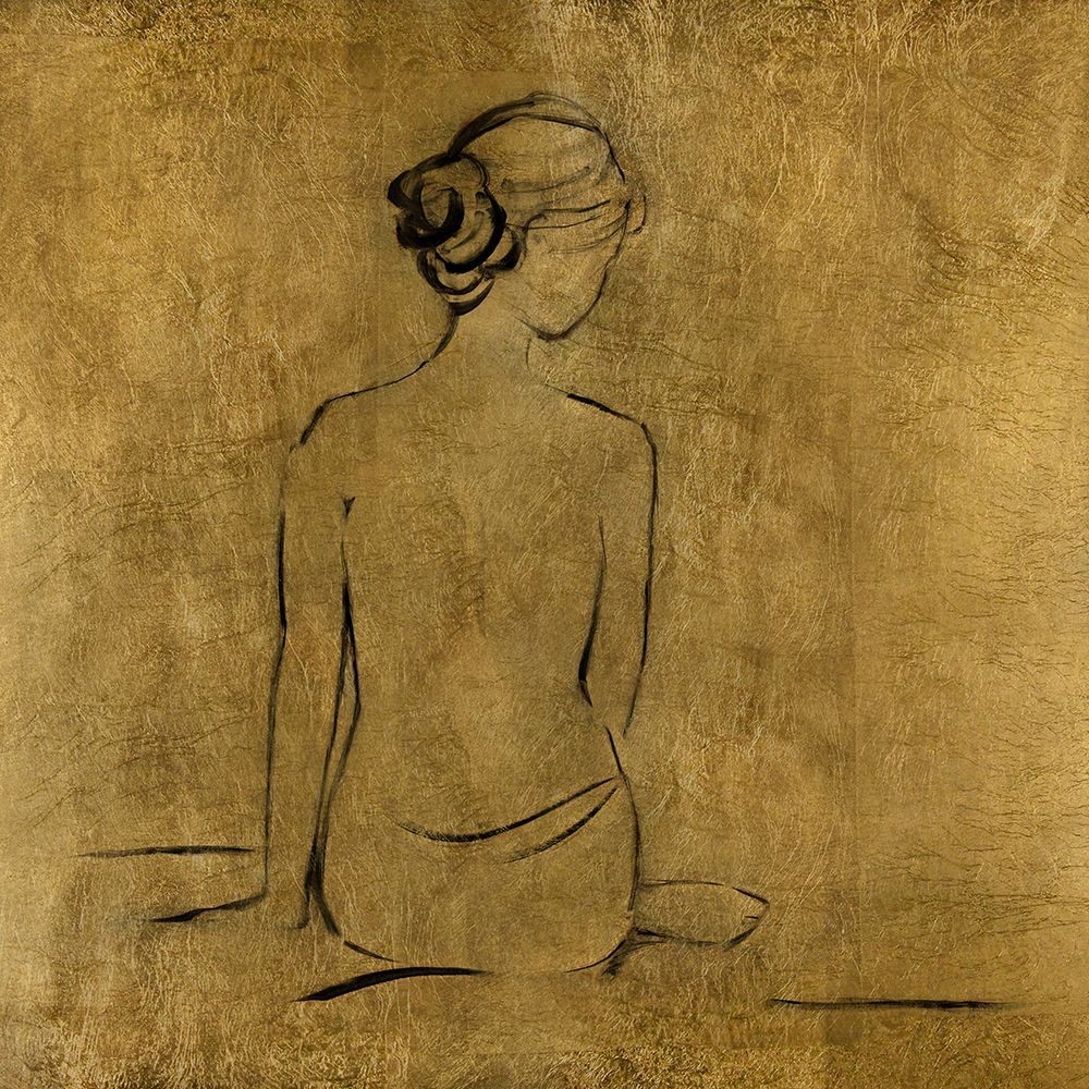 Golden Bather I art print by Sally Swatland for $57.95 CAD