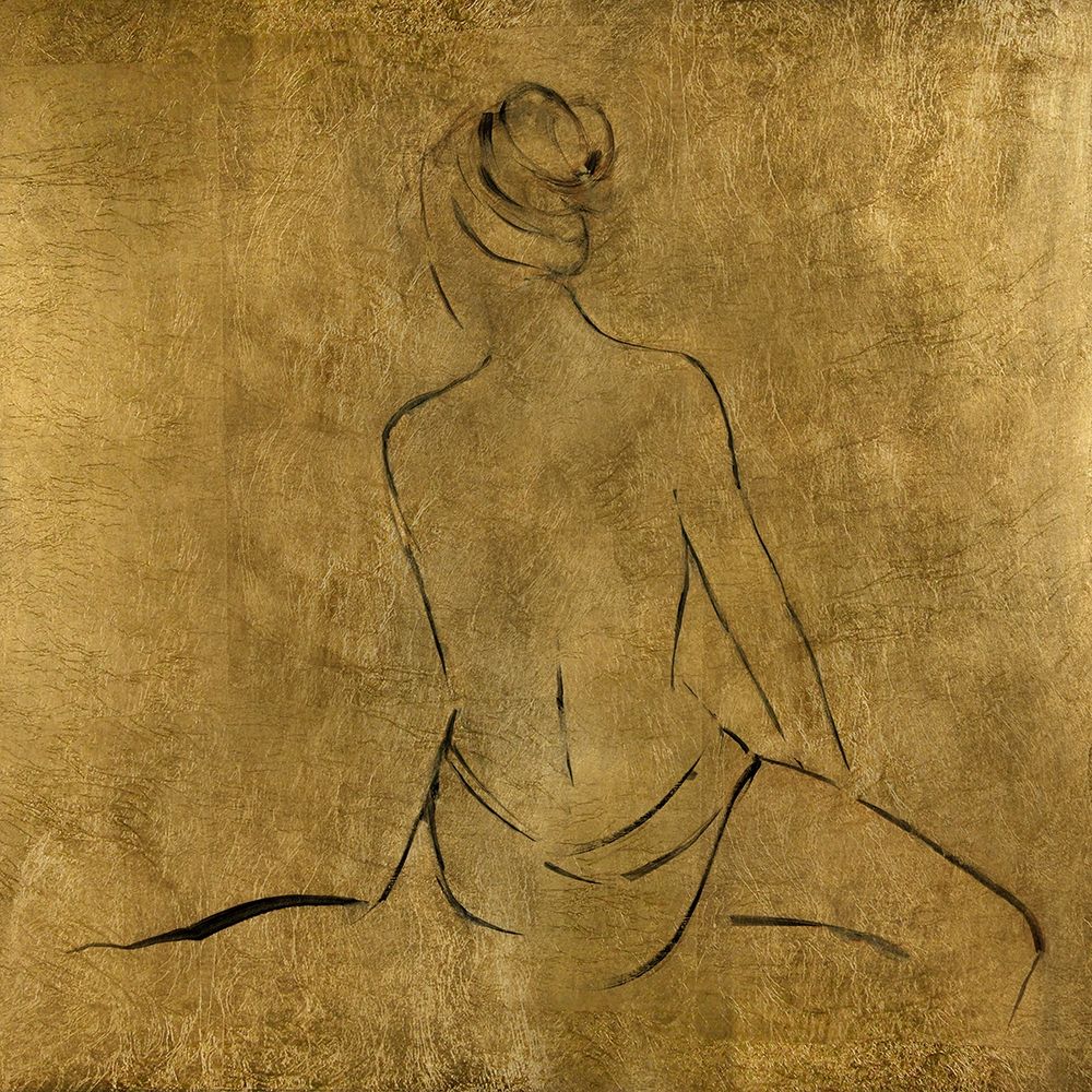 Golden Bather II art print by Sally Swatland for $57.95 CAD