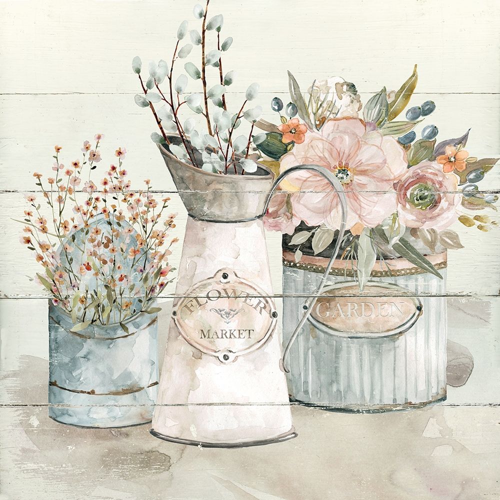Shiplap Flower art print by Carol Robinson for $57.95 CAD