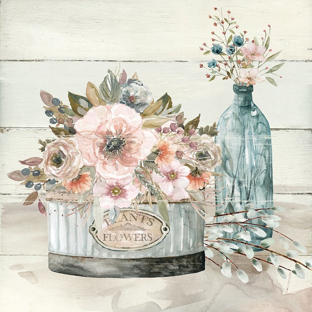 Shiplap Plants art print by Carol Robinson for $57.95 CAD