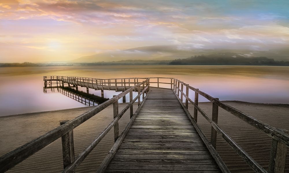 Morning on the Lake art print by Mike Calascibetta for $57.95 CAD