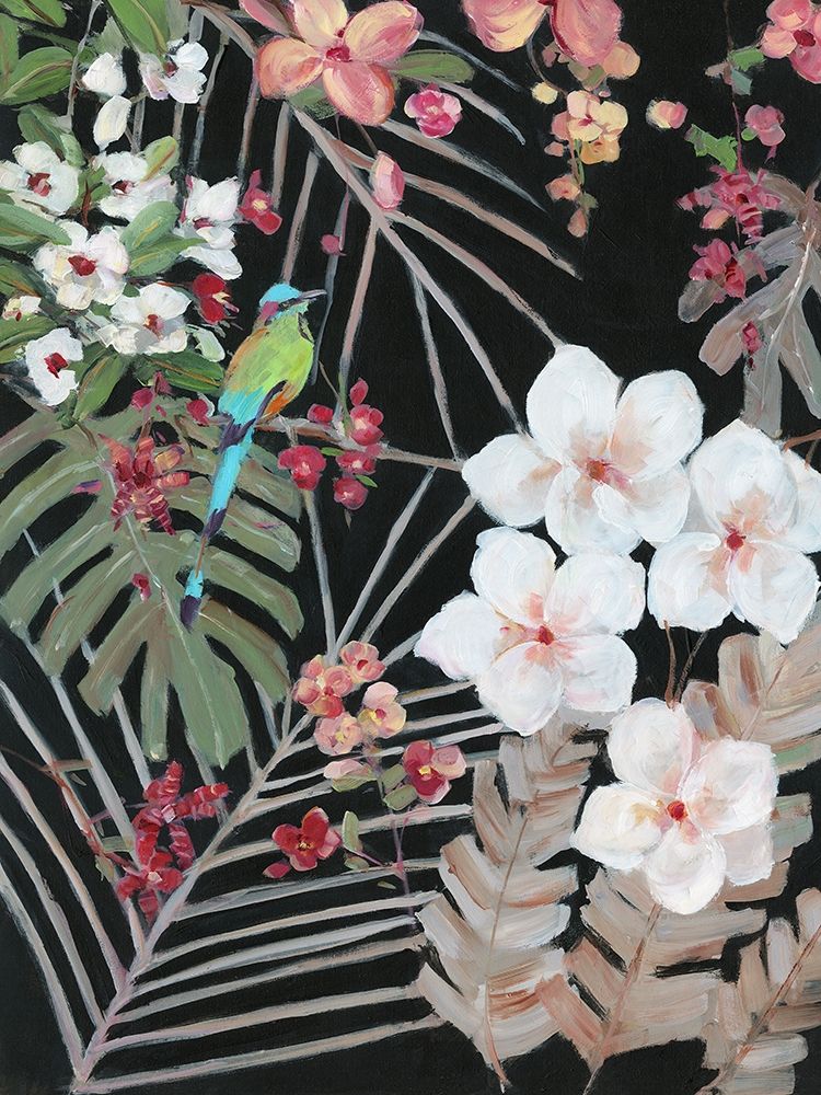 Tropical Midnight I art print by Sally Swatland for $57.95 CAD