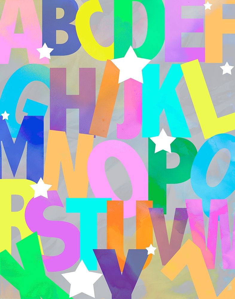 Alphabet Soup art print by Daniela Santiago for $57.95 CAD