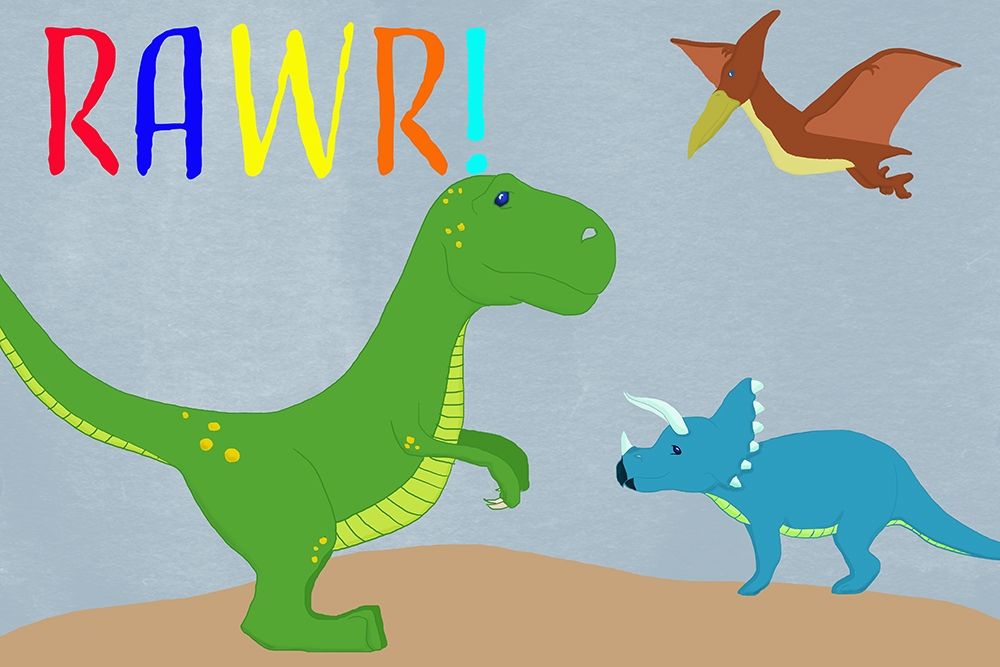 Rawr! art print by Daniela Santiago for $57.95 CAD