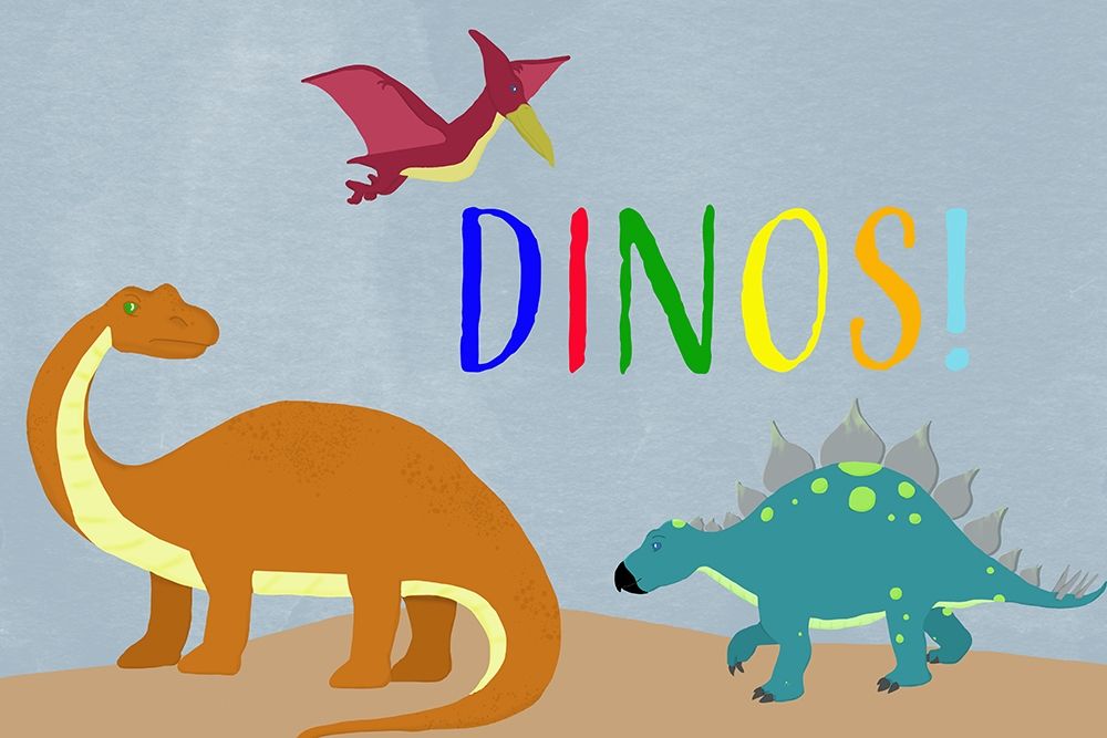 Dinos! art print by Daniela Santiago for $57.95 CAD