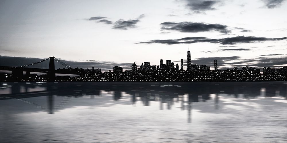 Shimmering Skyline art print by Natalie Carpentieri for $57.95 CAD