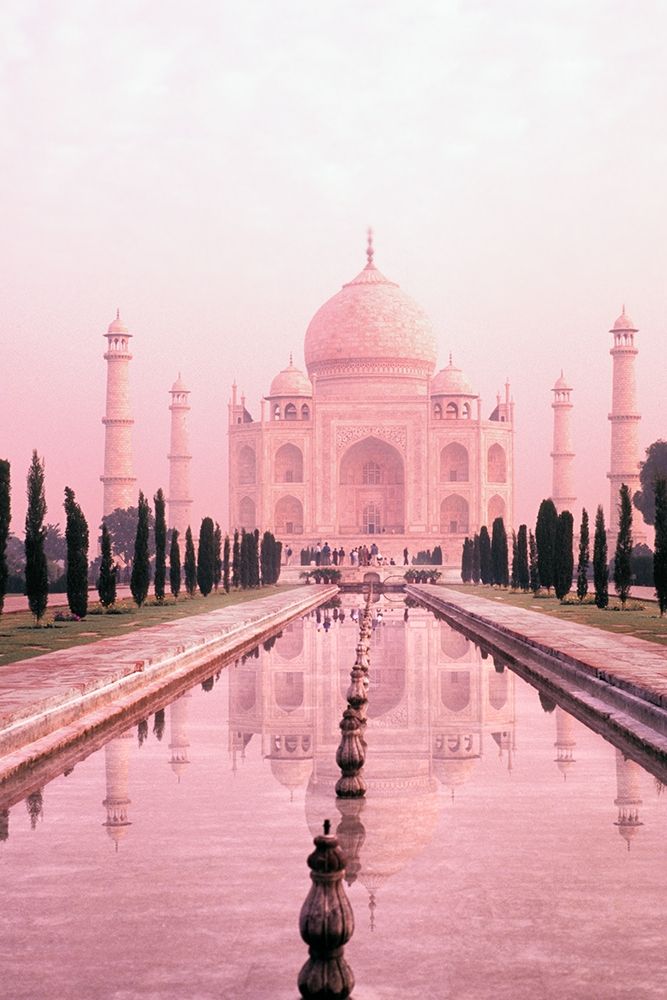 Taj Mahal In Pink Light art print by Bill Bachmann for $57.95 CAD