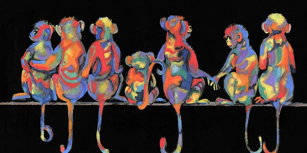 Fun Monkeys art print by Donna Brooks for $57.95 CAD