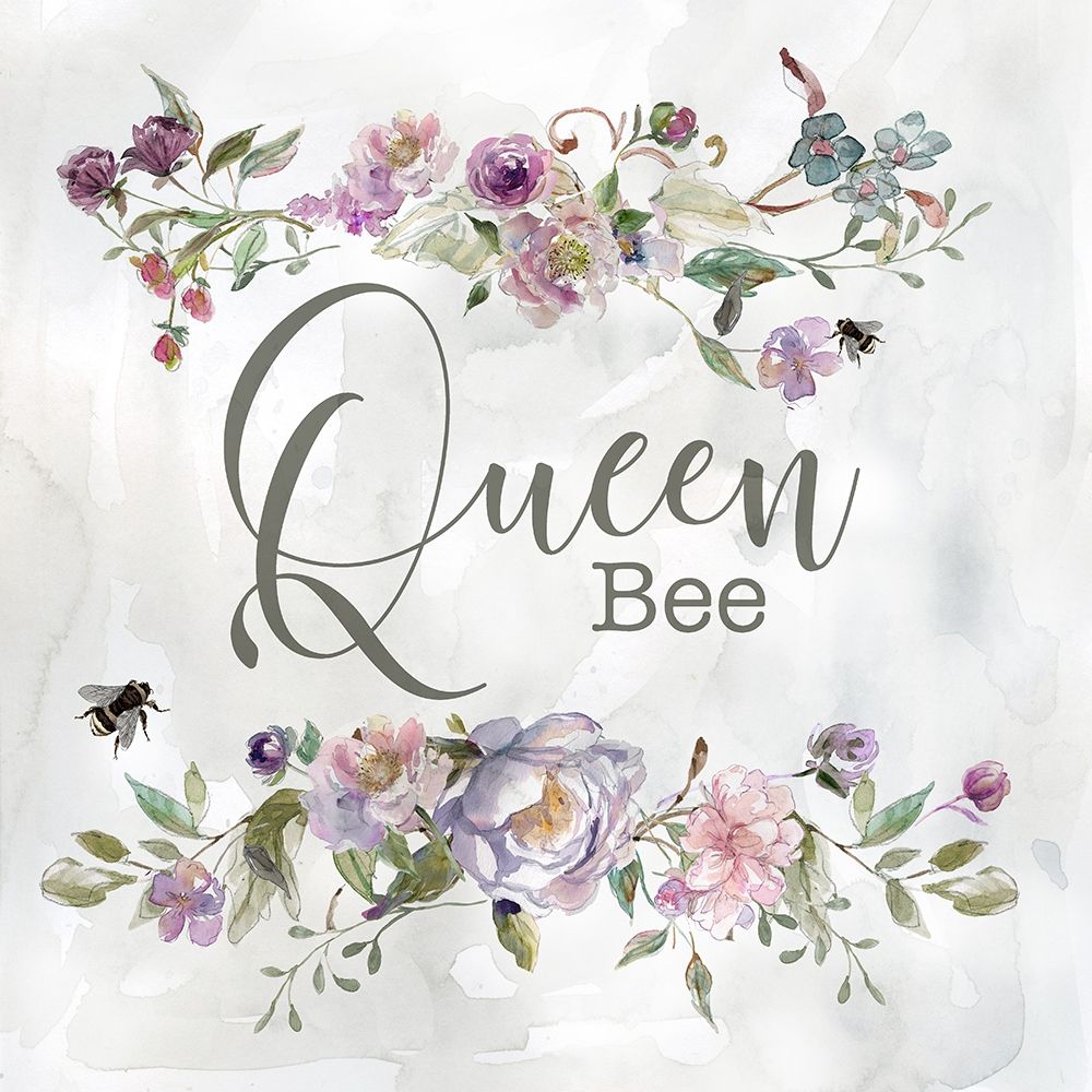 Cottage Floral Queen art print by Carol Robinson for $57.95 CAD