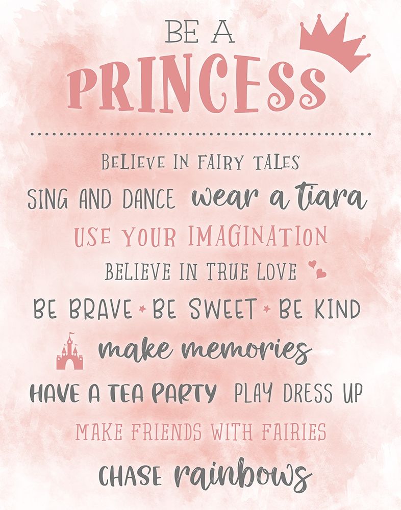 Be a Princess art print by Natalie Carpentieri for $57.95 CAD