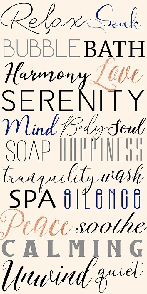 Bath Expressions art print by CAD Designs for $57.95 CAD