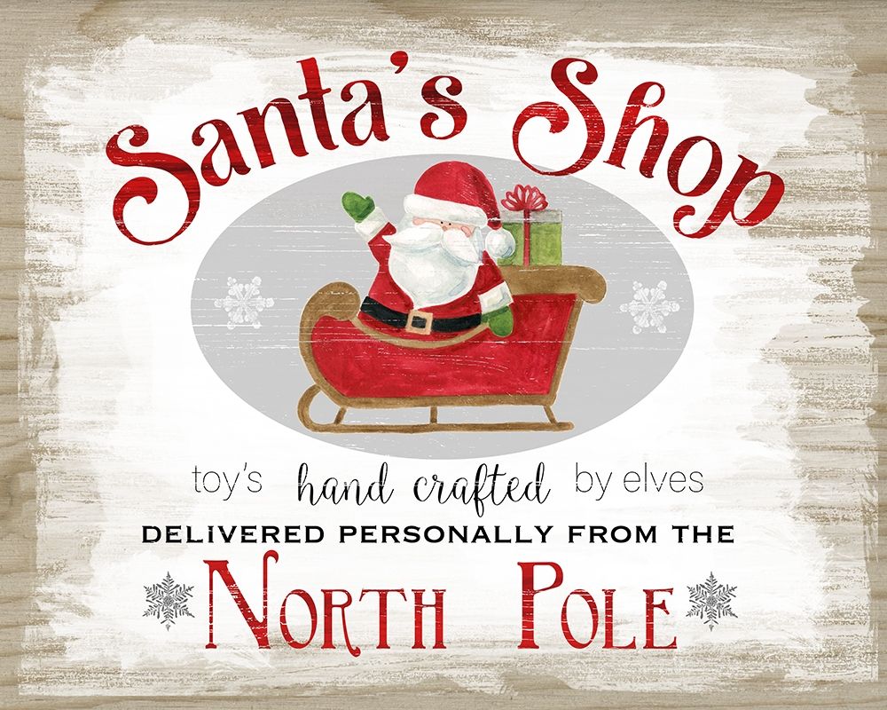 Santas Shop art print by Carol Robinson for $57.95 CAD
