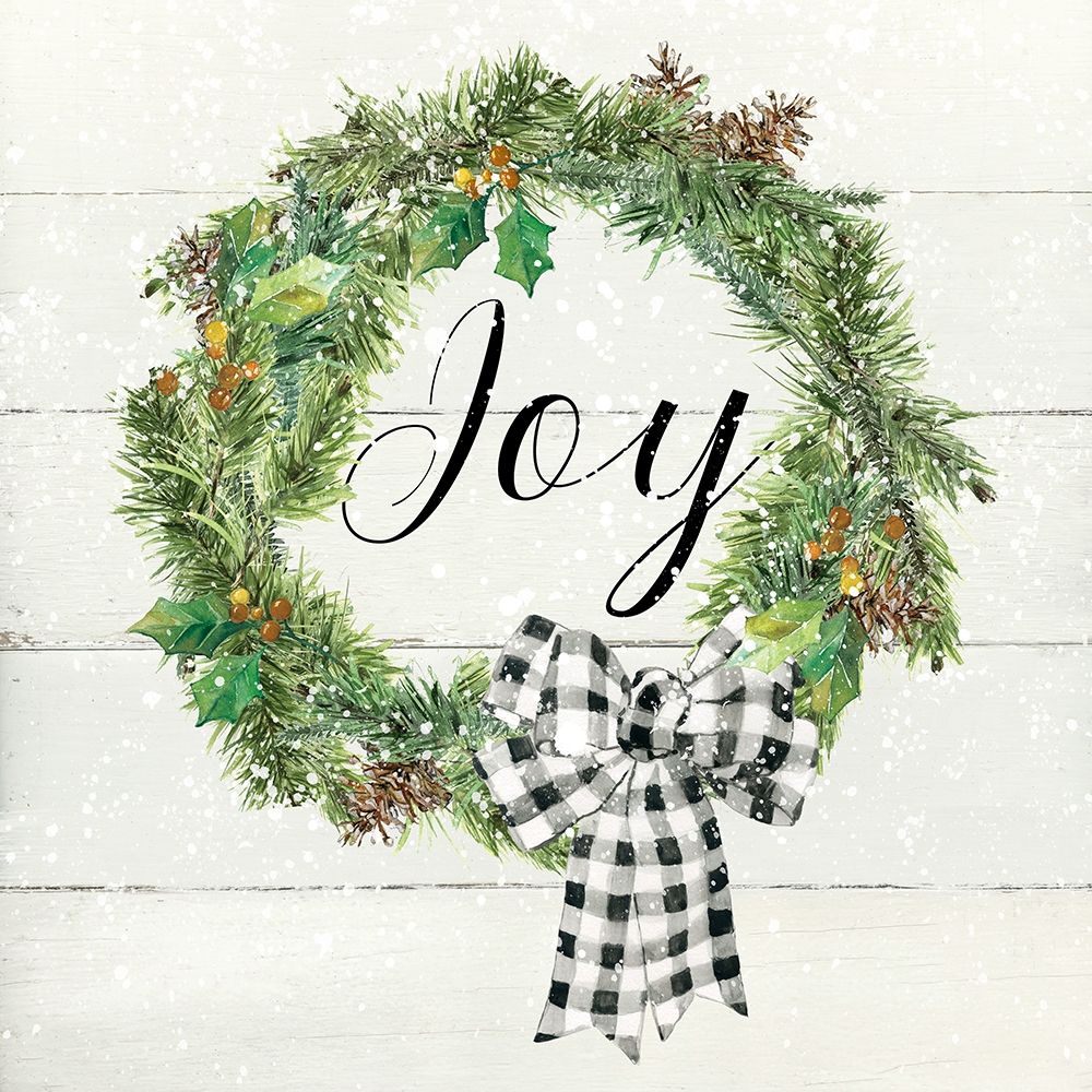 Wreath Joy art print by Carol Robinson for $57.95 CAD