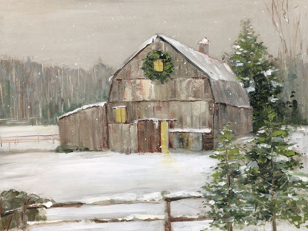 Winter Barn art print by Sally Swatland for $57.95 CAD