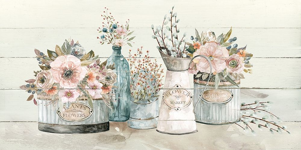 Flower Market art print by Carol Robinson for $57.95 CAD