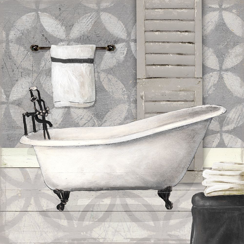 Grey Bath I art print by Carol Robinson for $57.95 CAD