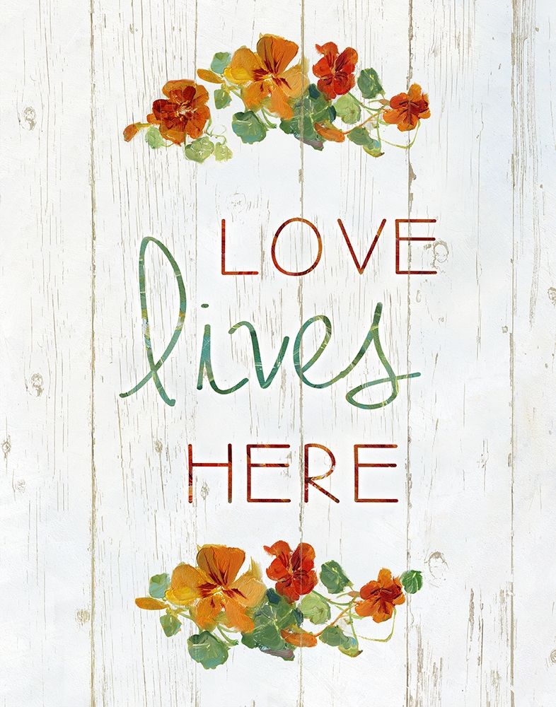 Love Lives Here art print by Sally Swatland for $57.95 CAD