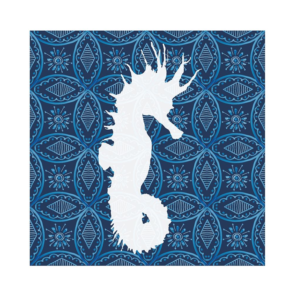 Sea Patterned Seahorse art print by Carol Robinson for $57.95 CAD