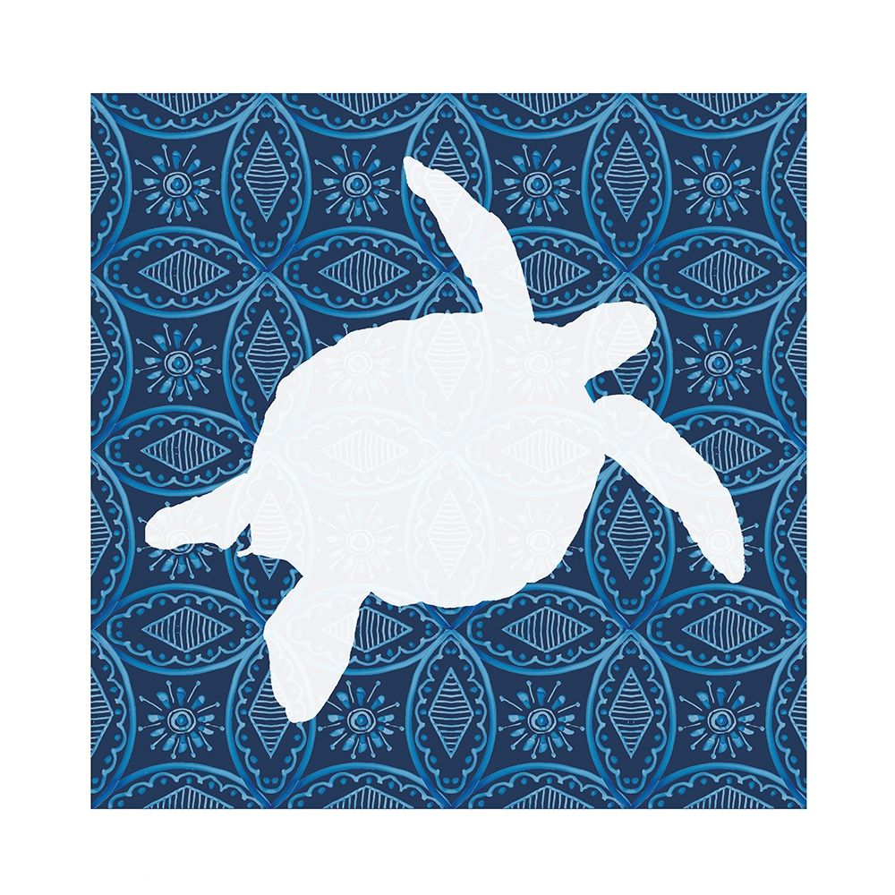 Sea Patterned Turtle art print by Carol Robinson for $57.95 CAD