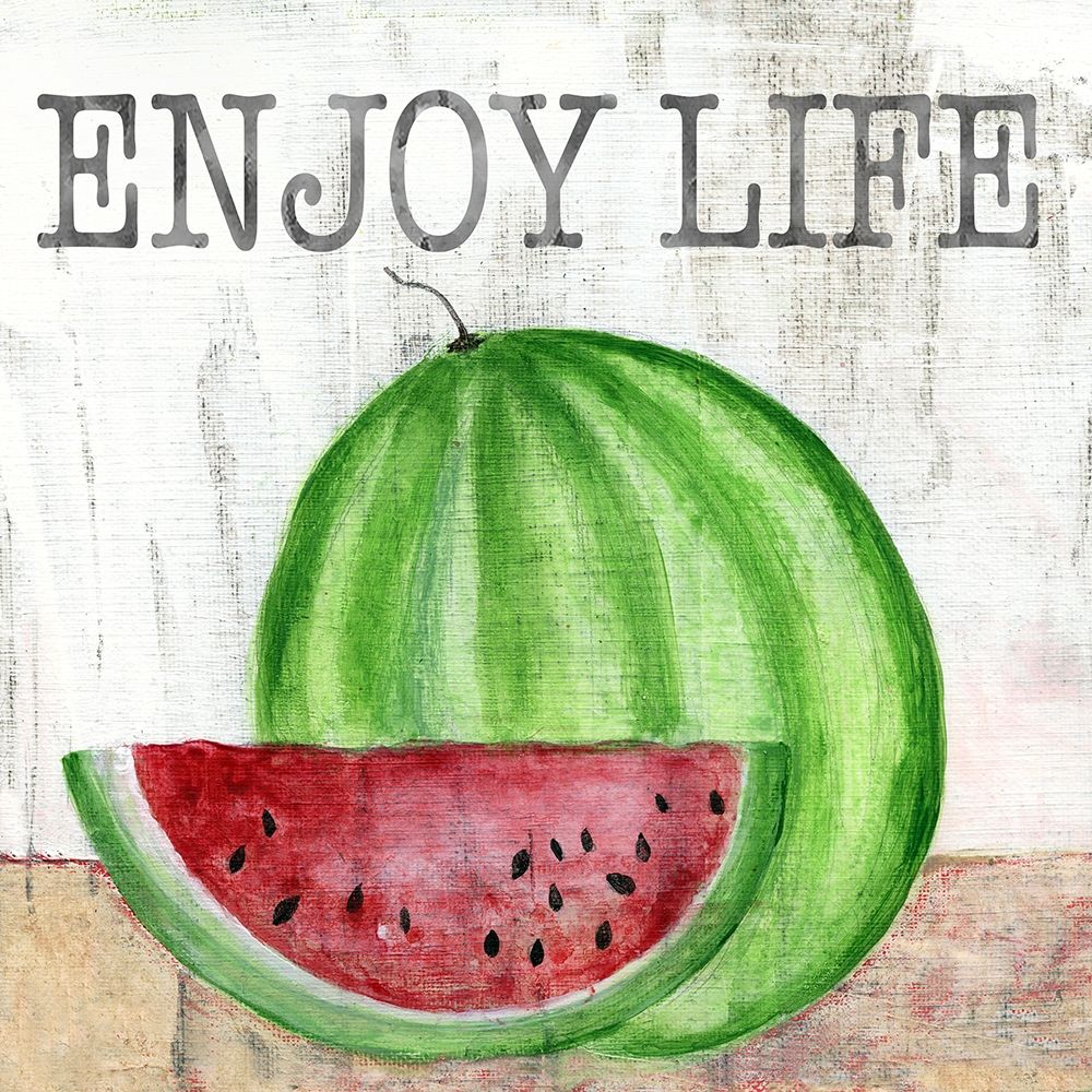 Watermelon Enjoy art print by Tava Studios for $57.95 CAD