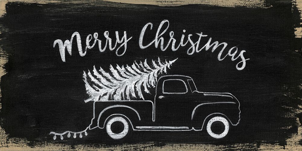 Merry Christmas Truck art print by Tava Studios for $57.95 CAD