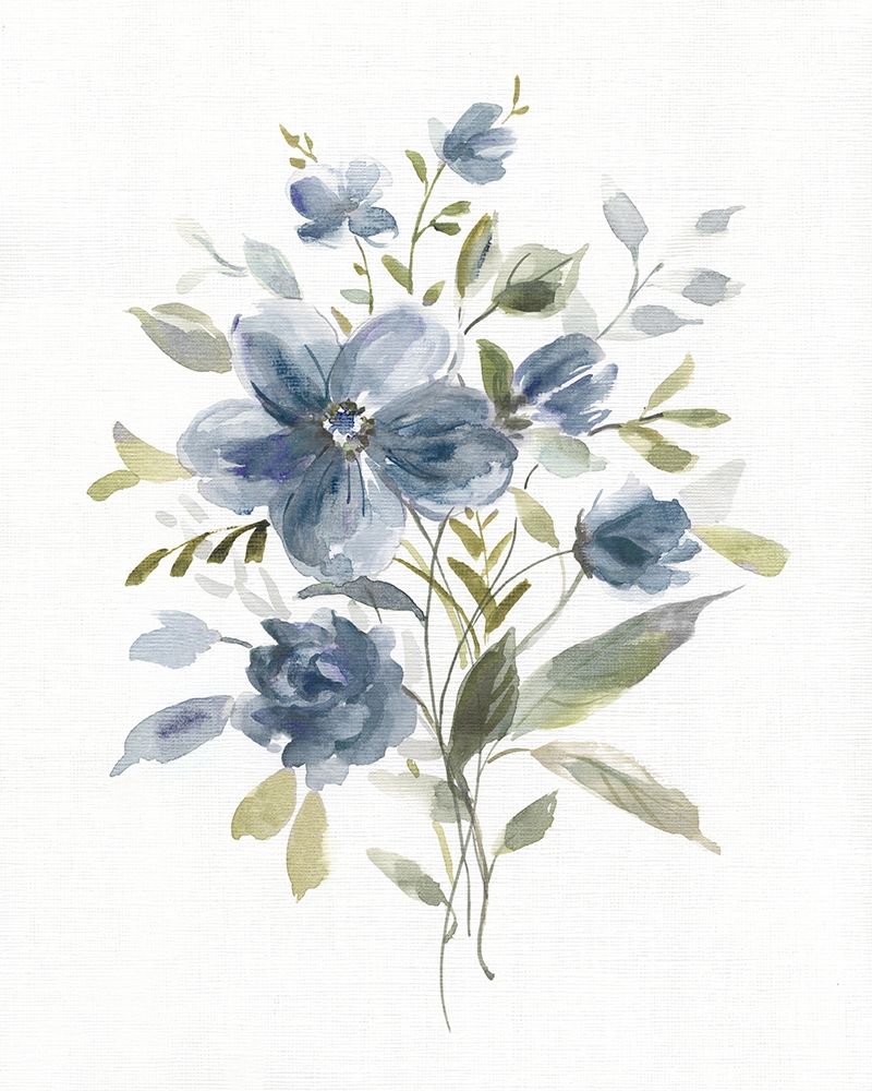 Linen Botanical Navy II art print by Carol Robinson for $57.95 CAD