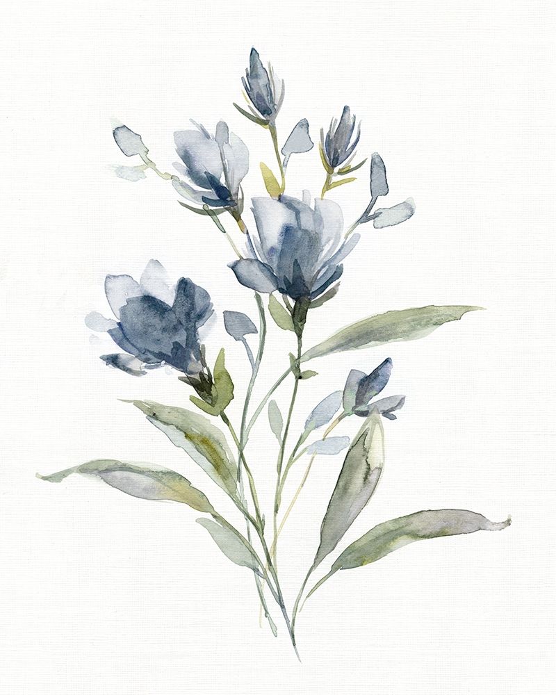 Linen Botanical Navy IV art print by Carol Robinson for $57.95 CAD