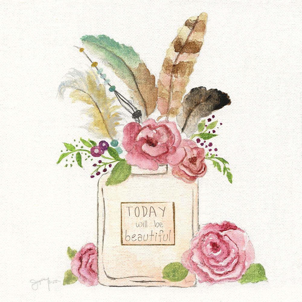 Boho Bouquet I art print by Tava Studios for $57.95 CAD