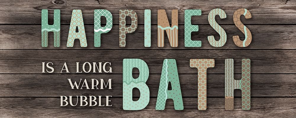 Happiness Bath art print by CAD Designs for $57.95 CAD
