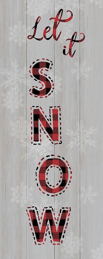 Let it Snow art print by CAD Designs for $57.95 CAD