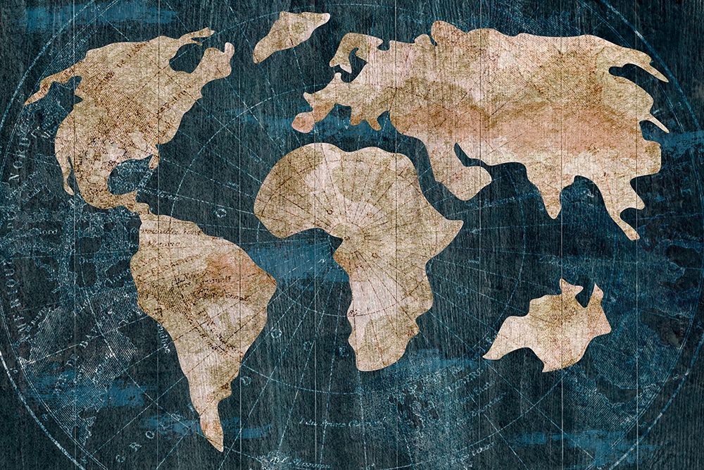 Industrial Map art print by CAD Designs for $57.95 CAD