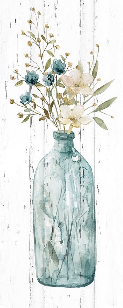 Farmhouse Flower Bouquet I art print by Carol Robinson for $57.95 CAD