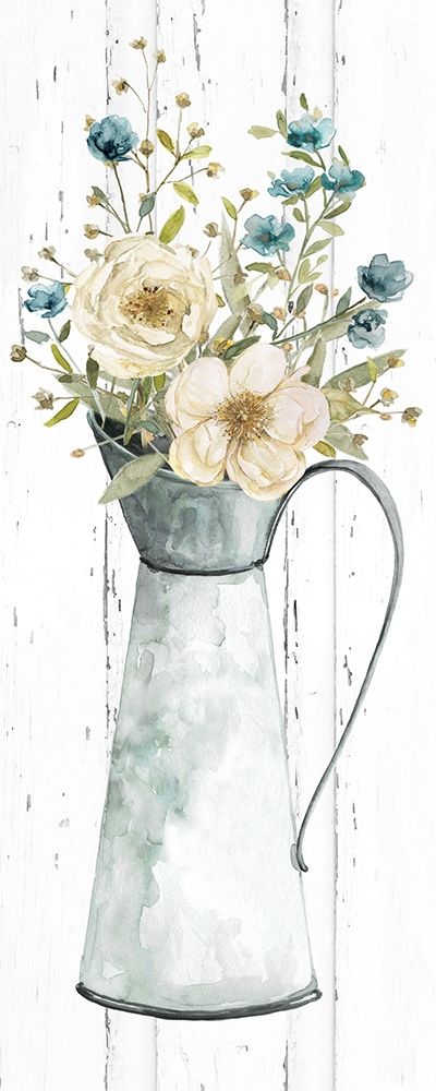 Farmhouse Flower Bouquet II art print by Carol Robinson for $57.95 CAD