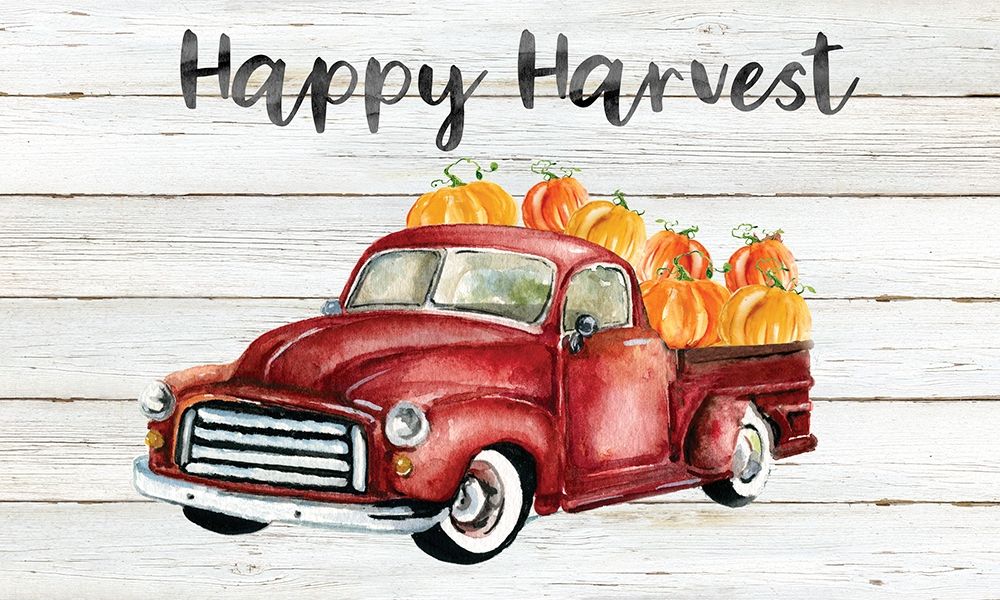 Happy Harvest Truck art print by Carol Robinson for $57.95 CAD