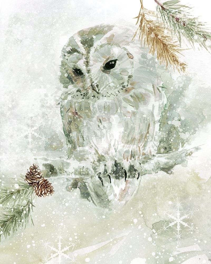 Winter Lodge Owl art print by Carol Robinson for $57.95 CAD
