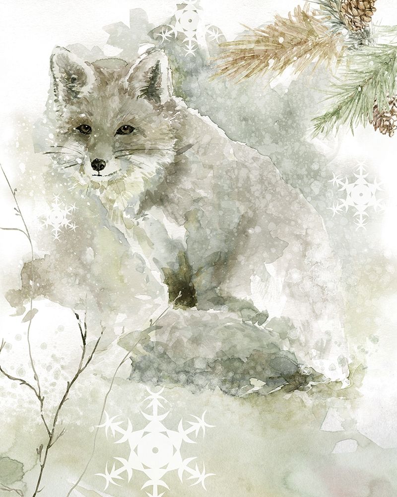 Winter Lodge Fox art print by Carol Robinson for $57.95 CAD