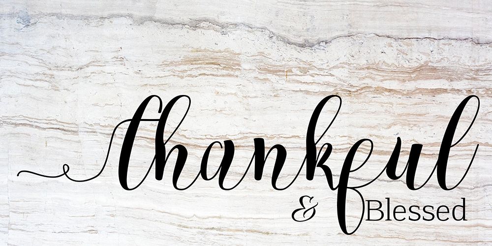 Thankful and Blessed art print by Daniela Santiago for $57.95 CAD