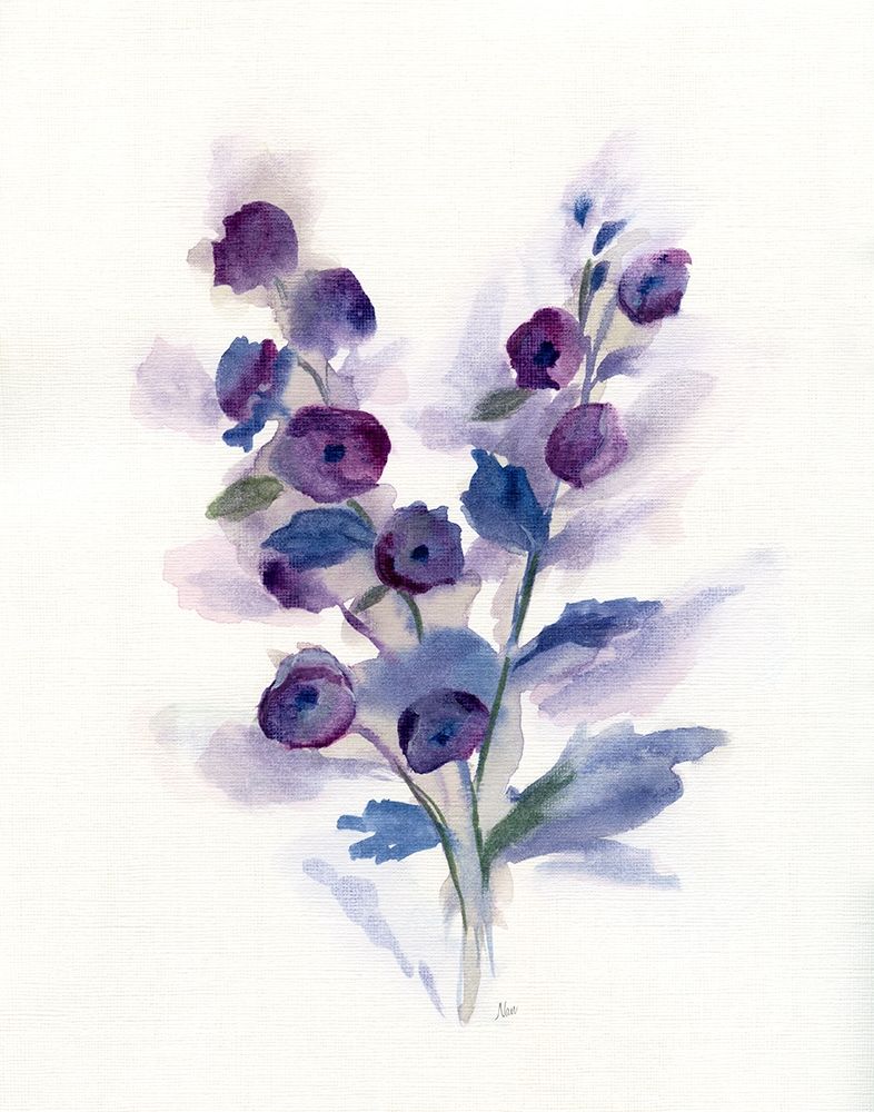 Pretty in Purple I art print by Nan for $57.95 CAD