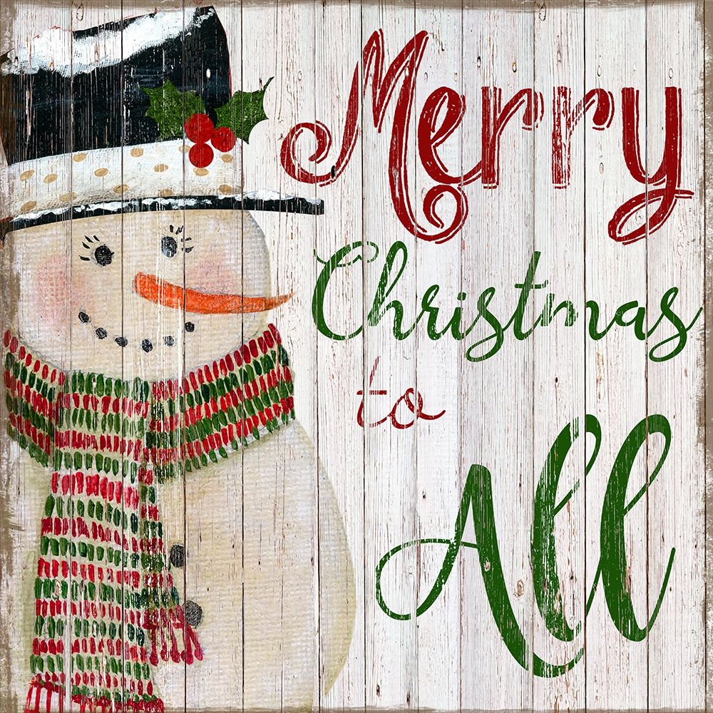 Merry Snowman art print by Tava Studios for $57.95 CAD