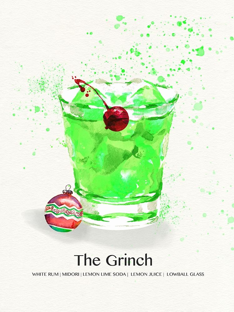 The Grinch Cocktail art print by Susan Jill for $57.95 CAD